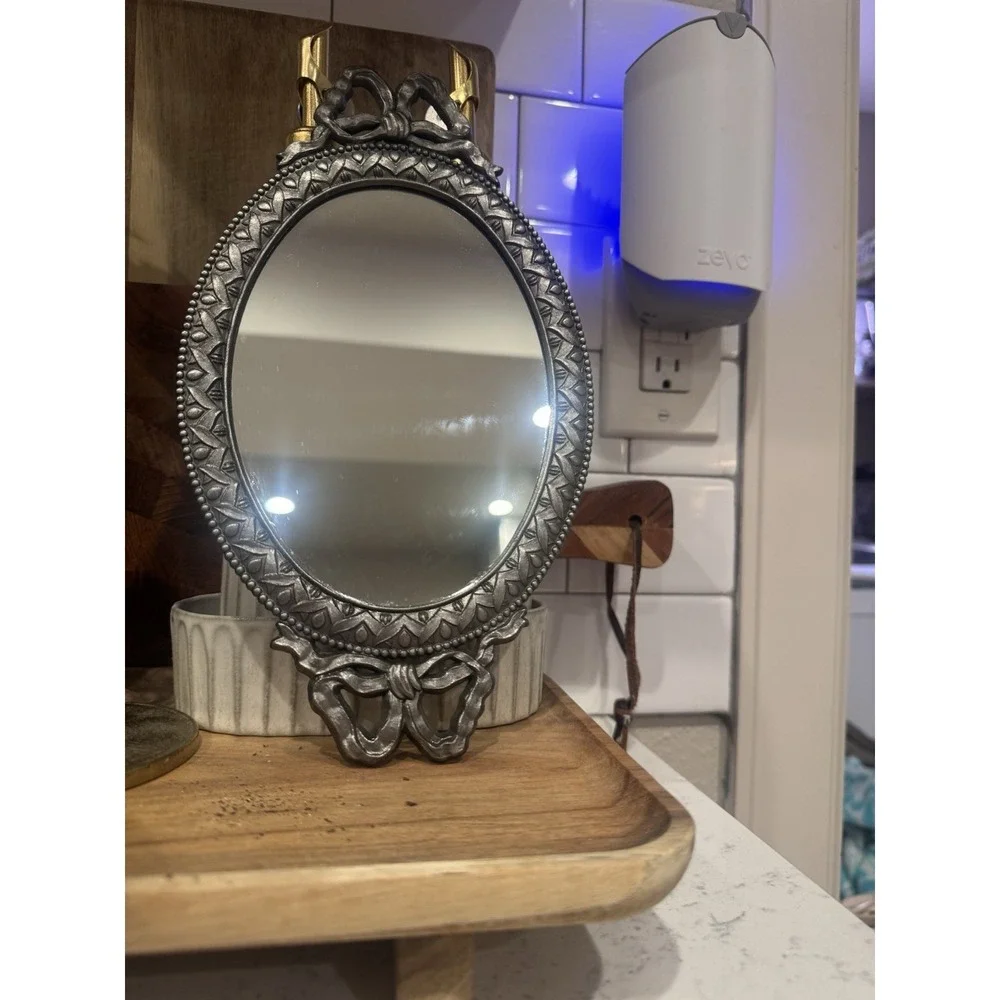 Small Silver Ornate Frame/Mirror/Tray. Vintage. Great Condition.
